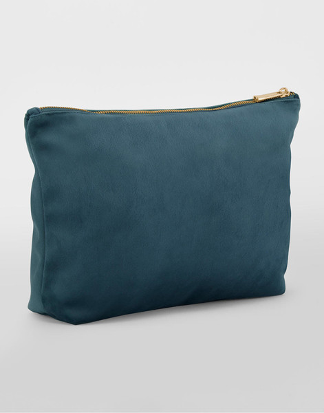 Velvet Accessory Bag - Dark Emerald / L
