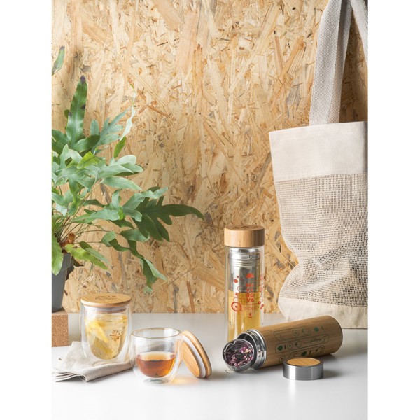 ECUADOR L. Tasse de voyage 350mL en verre borosilicate