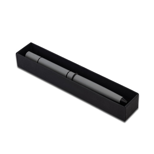 Duet 2in1 pen long-life pencil in a box - Grey