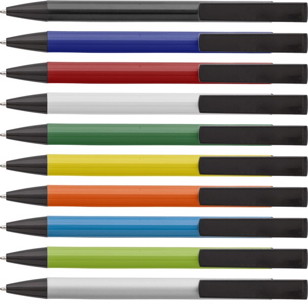Esferográfica de aluminio - verde claro