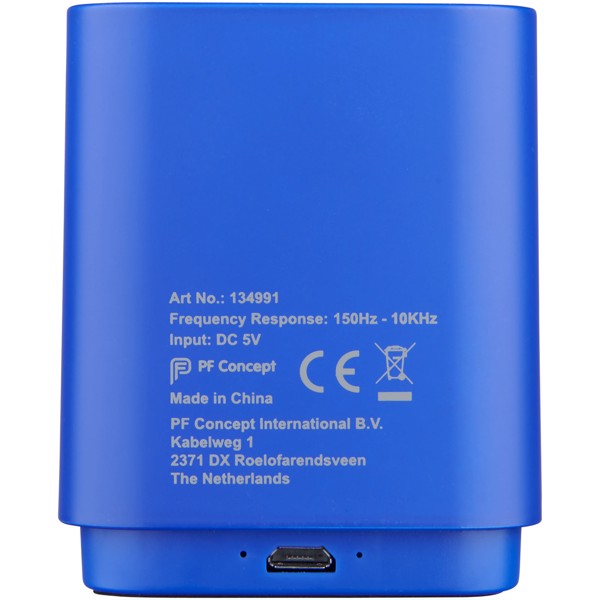 Beam light-up Bluetooth® speaker - Royal Blue