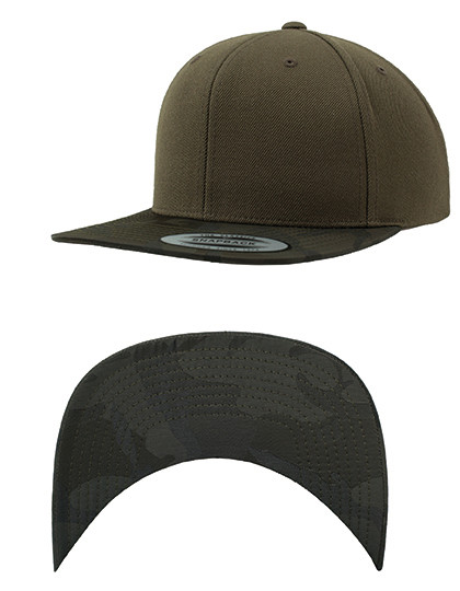 Camo Visor Snapback - Olive / Olive Camo / One Size