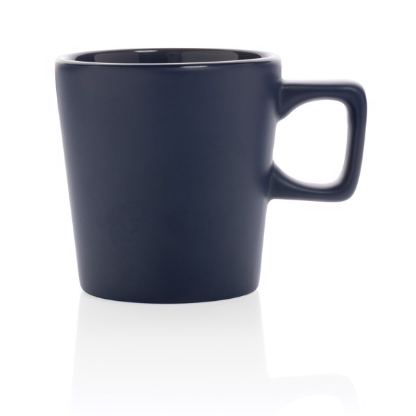 Mug 300ml en céramique au design moderne - Bleu Marine