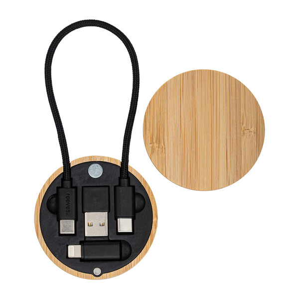 Câble de Charge 4 en 1 CONVERTICS BAMBOO EVO - marron
