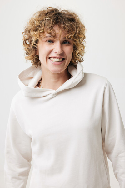 Sweat à capuche avec poches latérales IQONIQ Yengo - Ivory White / XS