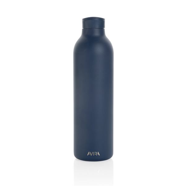 Bouteille isotherme 1L Avira Avior en acier recyclé RCS - Bleu Marine