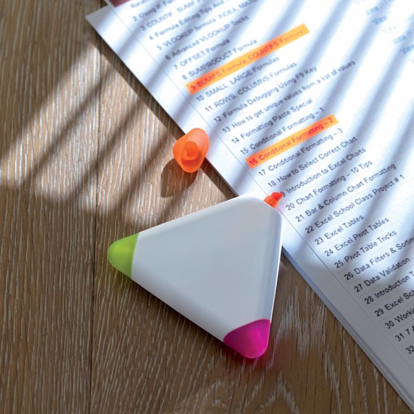 Triangulo triangular highlighter,ABS,3 colors
