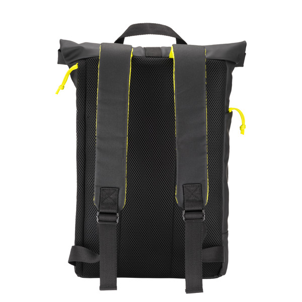 Water Resistant Soft Pu Laptop Backpack, Notebook Compartment - Yellow