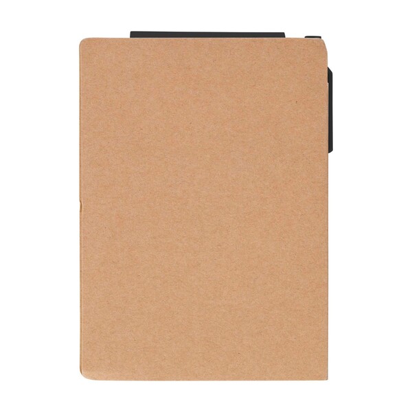 Notebook Quillo | Recycled cardboard | A6 | Blank - black