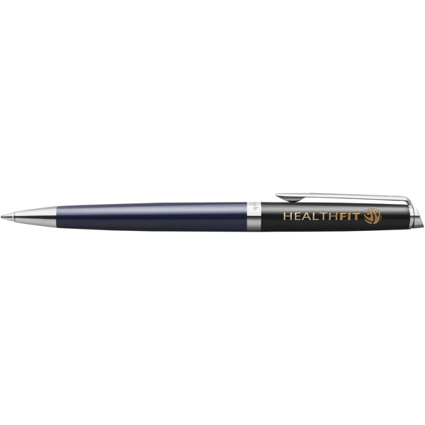 Stylo roller Waterman Hemisphere avec habillage palladium (encre bleue) - Bleu / Noir