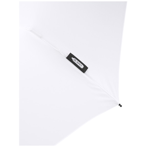 Parapluie 21" pliable windproof en PET recyclé Birgit - Blanc