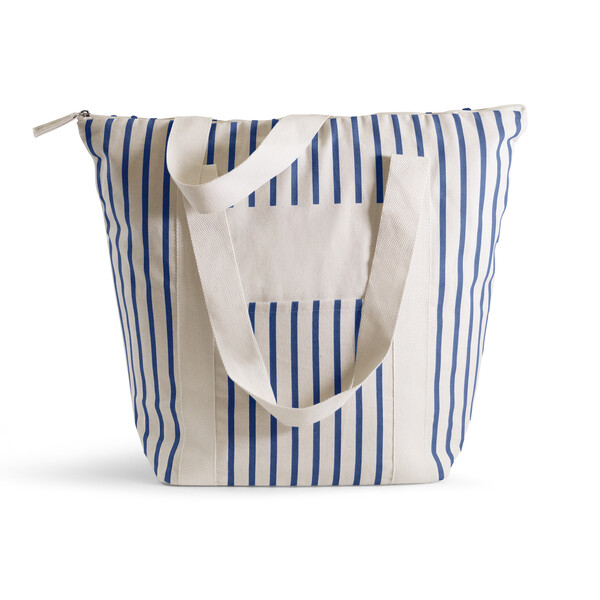Sac isotherme coton bio BIOBEACH - bleu marine