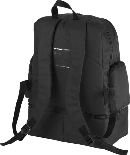Team Sports Backpack With Rigid Bottom - Black