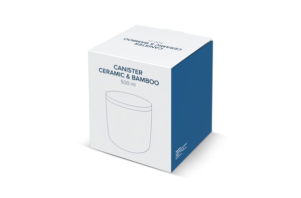 Beholder i keramik og bambus 500 ml