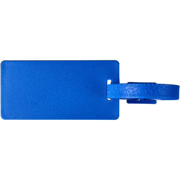 Étiquette à bagages River recyclée avec fenêtre - Bleu
