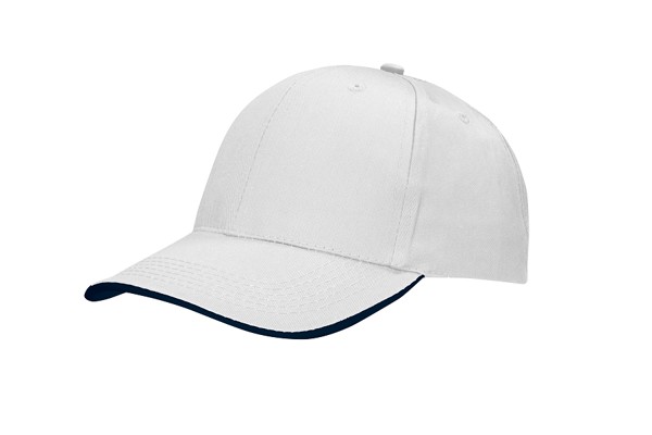 4051 - baseball cap - white/navy