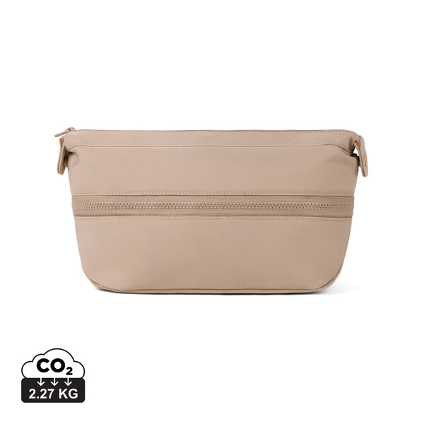 VINGA Baltimore Neo RCS expandable toiletry bag - Greige