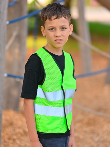 Mesh Safety Vest for Children „Korfu“ - Yellow / S