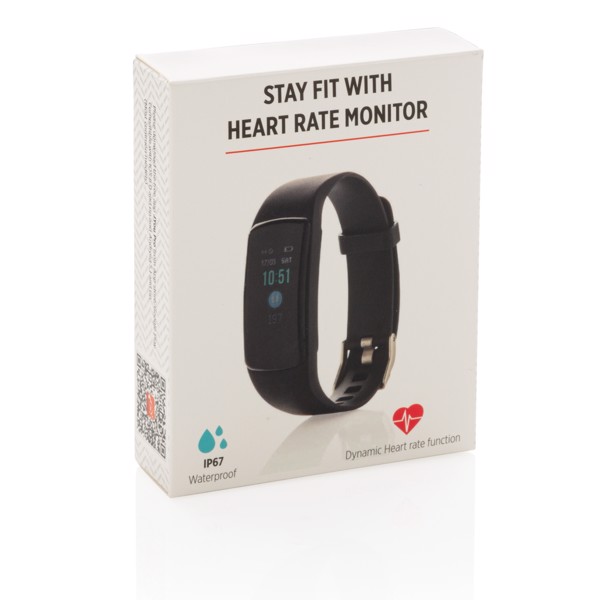 Stay Fit with heart rate monitor - Black