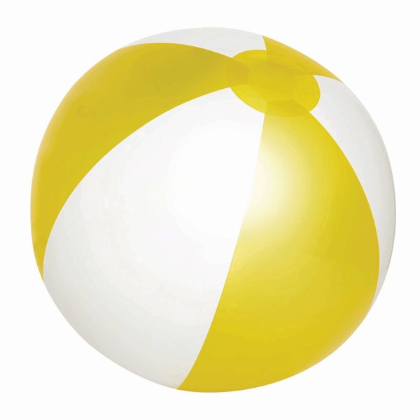 Aufblasbarer Strandball Atlantic Shiny - Gelb / Weiß