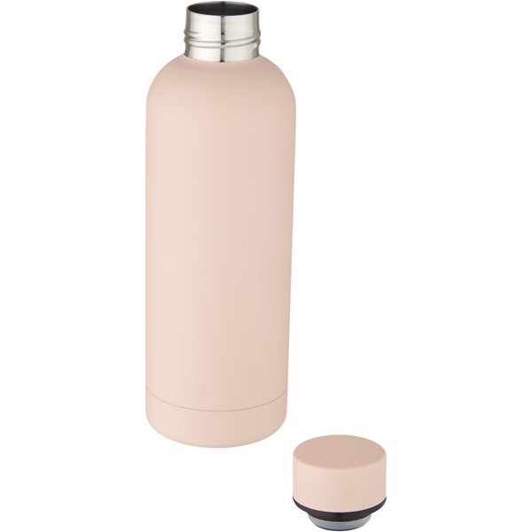 Bouteille isotherme Spring de 500 ml avec isolation sous vide et couche de cuivre - Pale blush pink