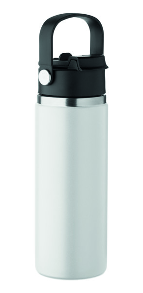 Double wall bottle 500 ml Suma Grip - White