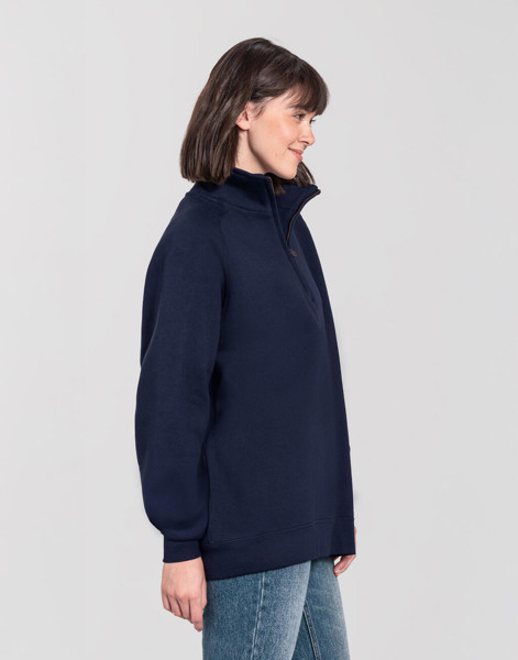 Iconic Premium Zip Neck Sweat - Deep Navy / XL