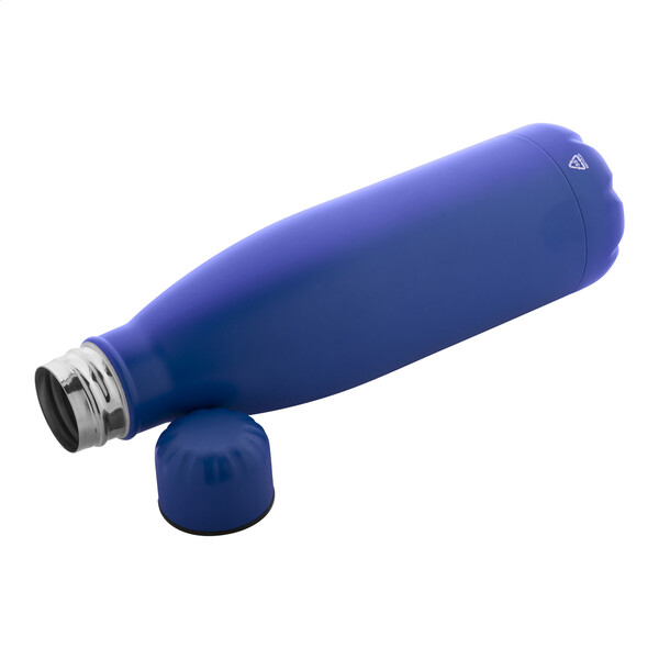 Bouteille en acier inoxydable recyclé Refill - Bleu