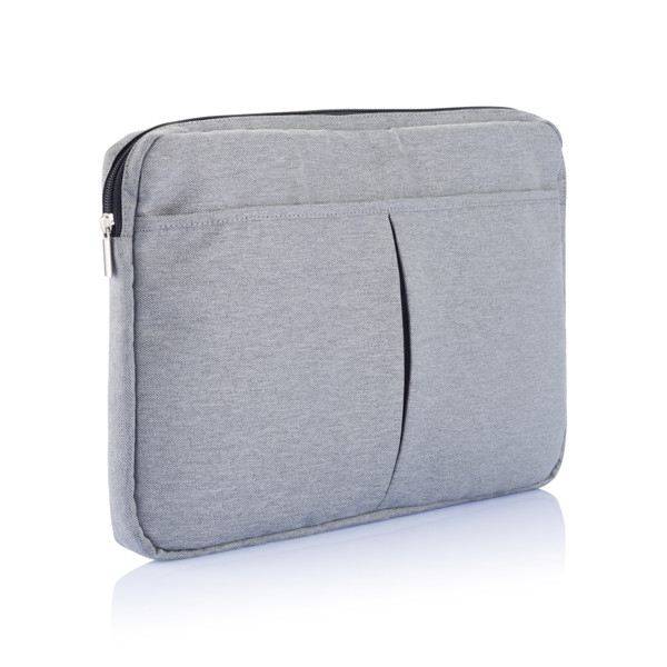 Xd Collection laptop sleeve 15in, 600D polyester - Grey