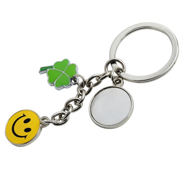 Luck metal keyring