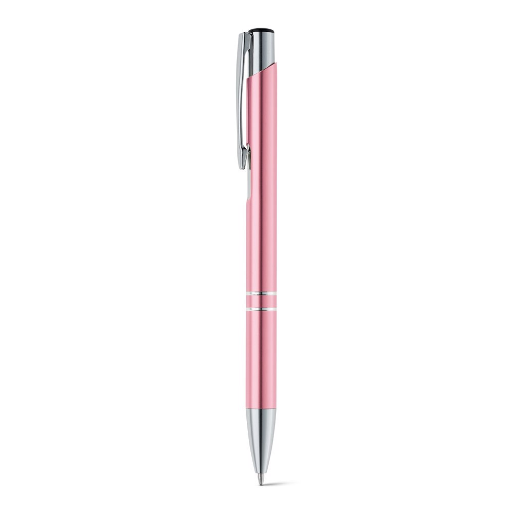 BETA BK. Hliníkové kuličkové pero - Světle Růžová