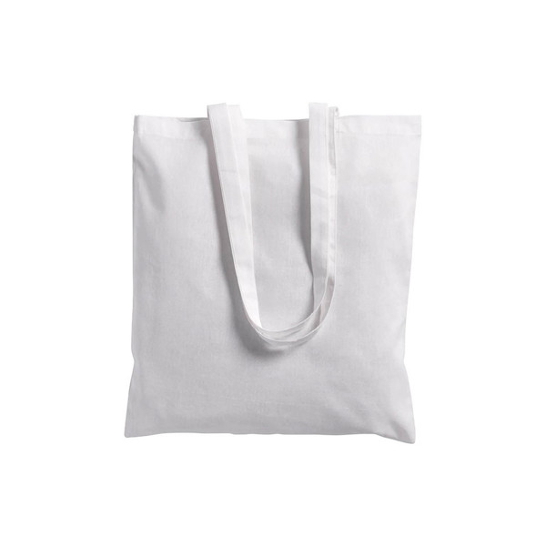 280 G/M2 Canvas Shopper Mit Seitenfalten, Lange Griffe - Weiß