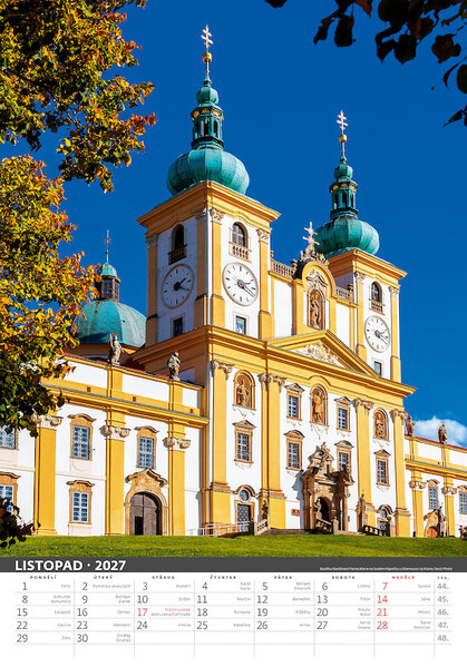 Nástěnný kalendář Česká republika 2027
