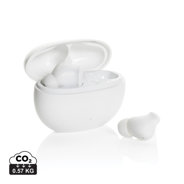 Prolink RCS hybride ANC/ENC-oordopjes van gerecycled plastic - Wit