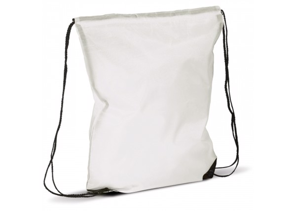 Drawstring bag premium - White