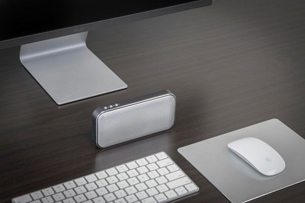 BrandCharger Nano Charge wireless speaker - Black / Silver