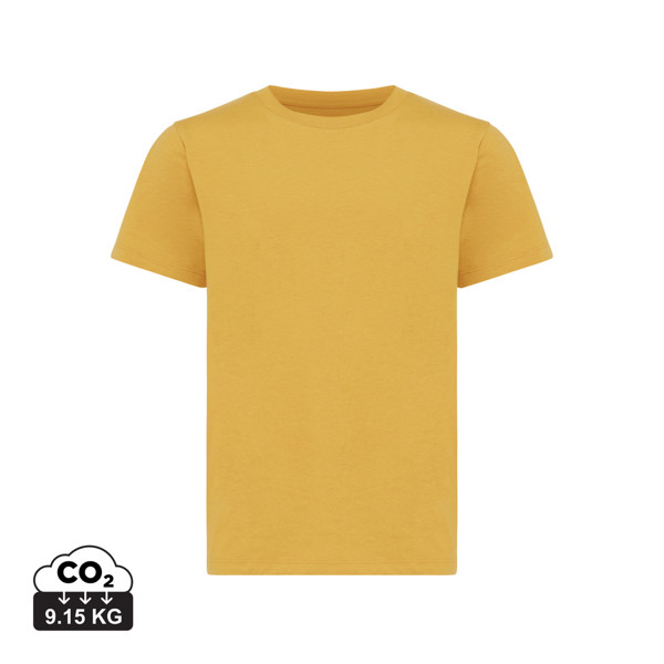 IQONIQ Koli kids lightweight recycled cotton t-shirt - Ochre Yellow / 56