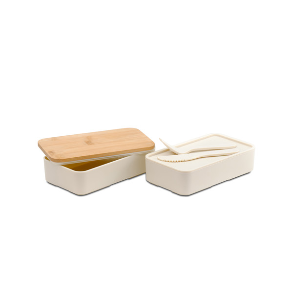 Machico double lunch box - Beige