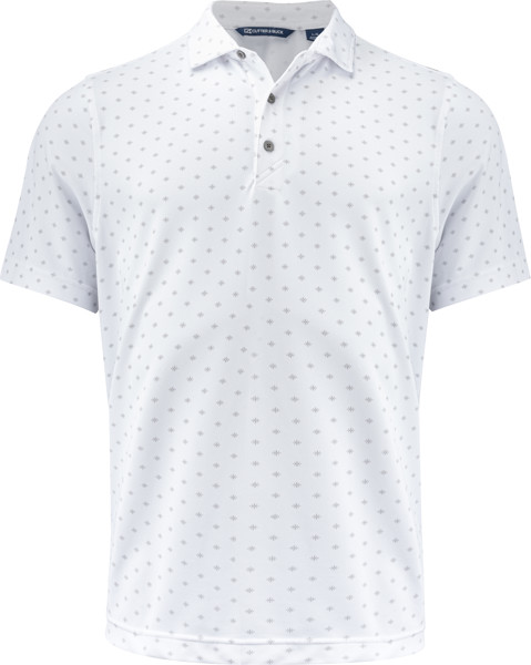 Men's Functional Polo "Printed" Cutter & Buck | Virtue Polo Printed Men - White / 3XL