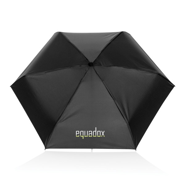 19.5" Aware™ RPET super mini manual 190T Pongee umbrella - Black