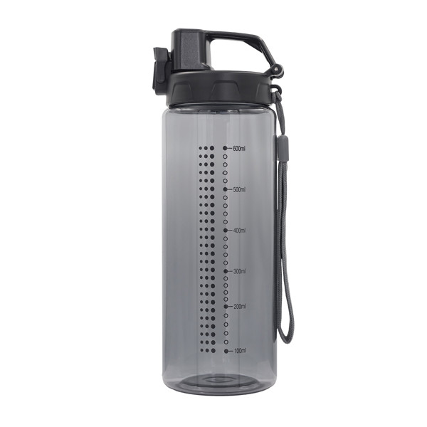 700 ml Feelsogood water bottle - Black / Grey