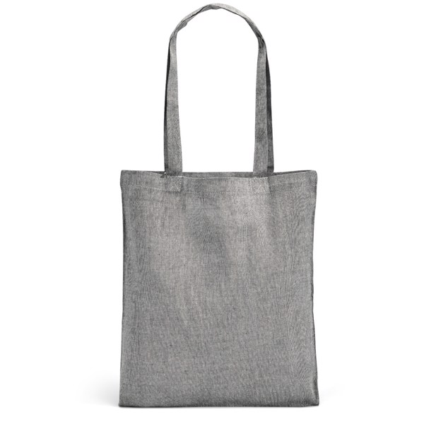 RYNEK. Bag with recycled cotton (140 g/m²) - Black