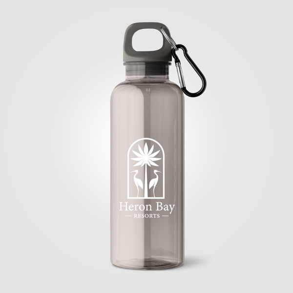 Doli rPET Carabiner Clip Screw-Top Bike Bottle – 500 ml - Black / Silkscreen