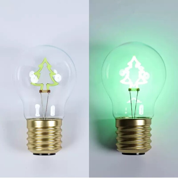 LED decoration in the shape of a light bulb - WHITE