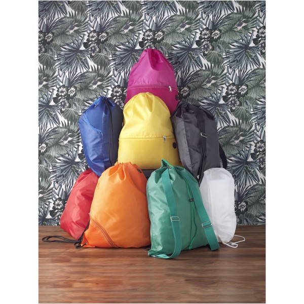 Mochila com cordões em rede "Oriole" 5L - Branco