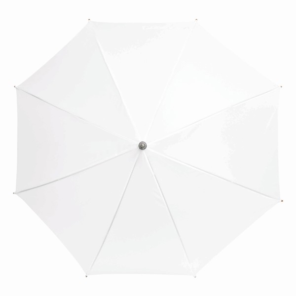 Automatic Wooden Stick Umbrella Tango - White