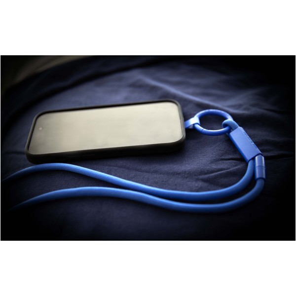 Tour de cou porte-téléphone Tubyard avec tube en plastique recyclé - Bronze