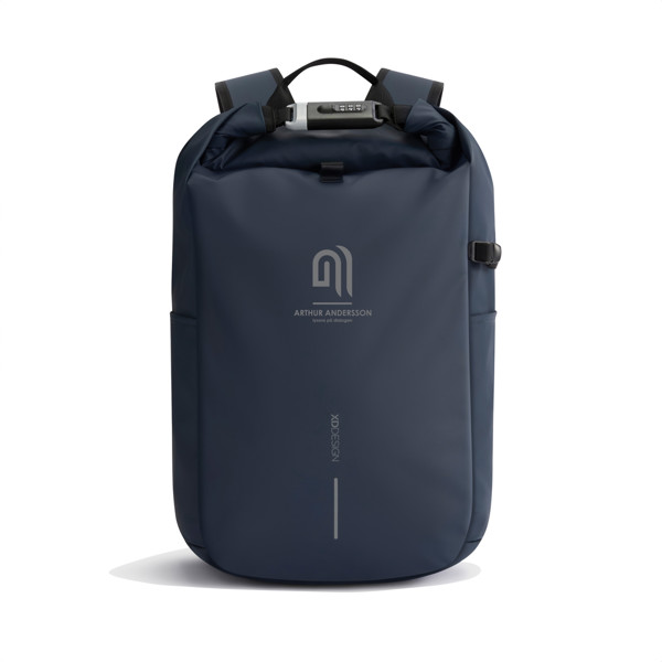 Sac à dos antivol et étanche Urban - Bleu Marine / Noir