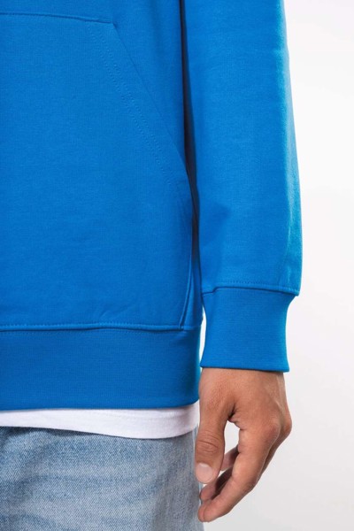 Men's Contrast Hooded Sweatshirt - White / Fine Grey / 2XL