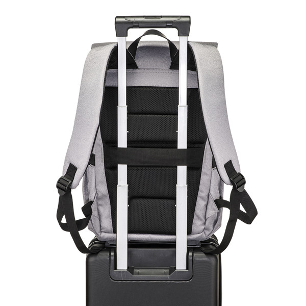 Laptop Backpack (15) In Recycled 600D Jacquard Polyester (R-Pet Inner Lining) - Grey